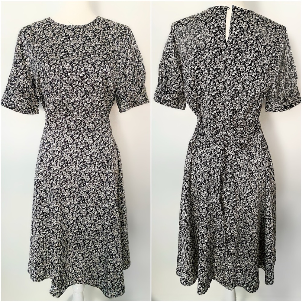 H&M Floral Short Sleeve Spring Summer Dress - Picture 3 of 16